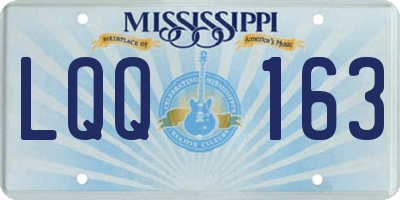 MS license plate LQQ163