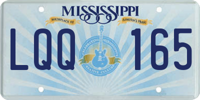 MS license plate LQQ165