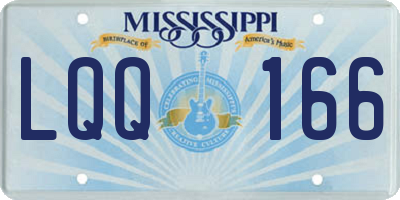 MS license plate LQQ166