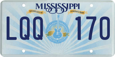 MS license plate LQQ170