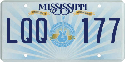 MS license plate LQQ177