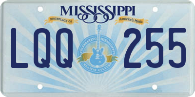 MS license plate LQQ255
