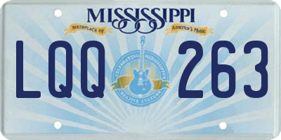 MS license plate LQQ263