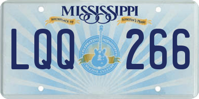 MS license plate LQQ266
