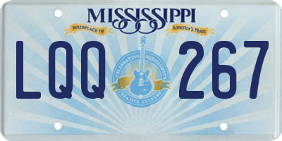 MS license plate LQQ267