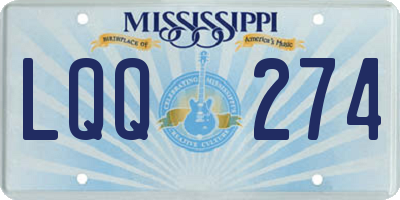 MS license plate LQQ274