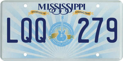 MS license plate LQQ279