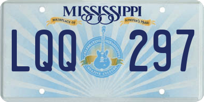 MS license plate LQQ297