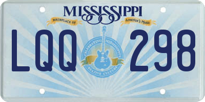 MS license plate LQQ298