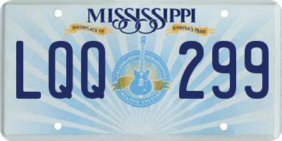 MS license plate LQQ299