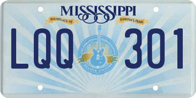 MS license plate LQQ301