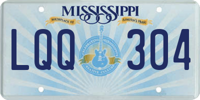 MS license plate LQQ304