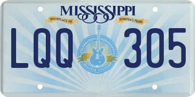 MS license plate LQQ305