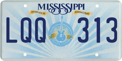 MS license plate LQQ313