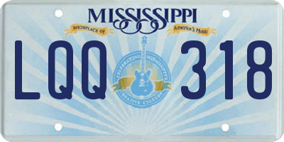 MS license plate LQQ318