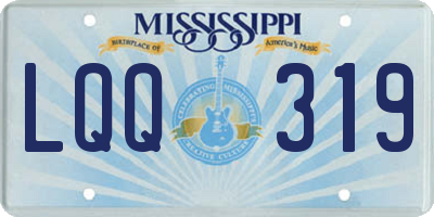 MS license plate LQQ319