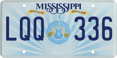 MS license plate LQQ336