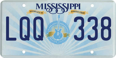 MS license plate LQQ338