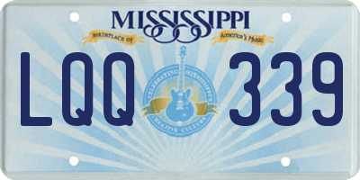 MS license plate LQQ339