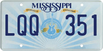 MS license plate LQQ351