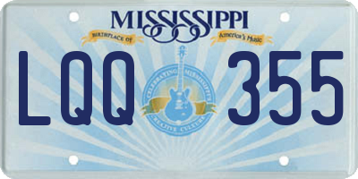 MS license plate LQQ355