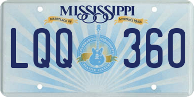 MS license plate LQQ360