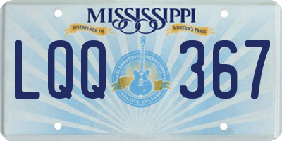 MS license plate LQQ367