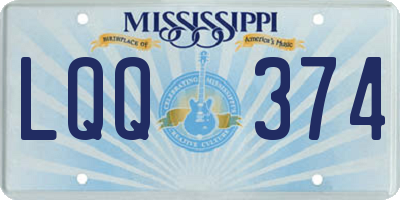 MS license plate LQQ374