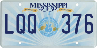 MS license plate LQQ376