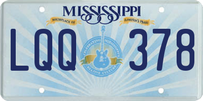 MS license plate LQQ378