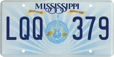 MS license plate LQQ379