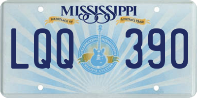 MS license plate LQQ390