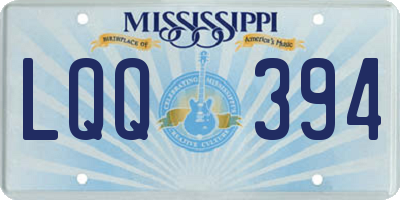 MS license plate LQQ394