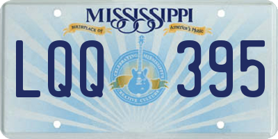 MS license plate LQQ395