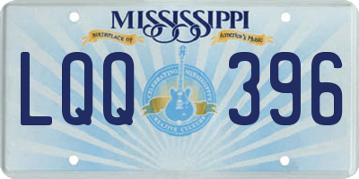 MS license plate LQQ396