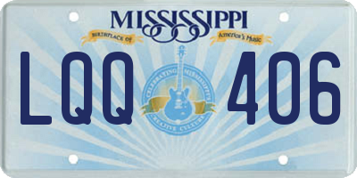 MS license plate LQQ406