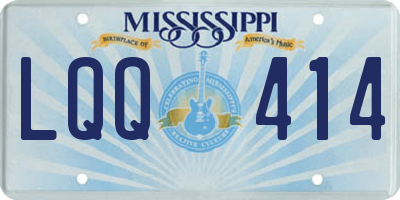 MS license plate LQQ414