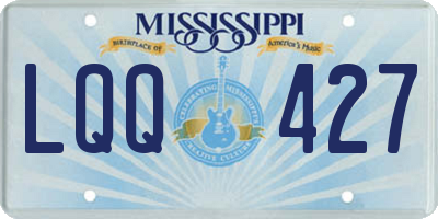 MS license plate LQQ427