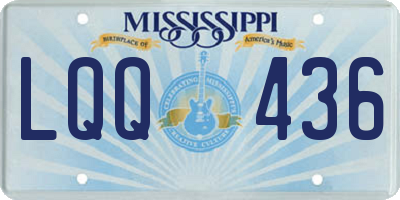 MS license plate LQQ436