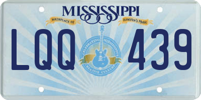 MS license plate LQQ439