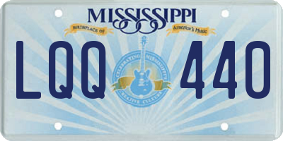 MS license plate LQQ440