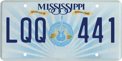 MS license plate LQQ441