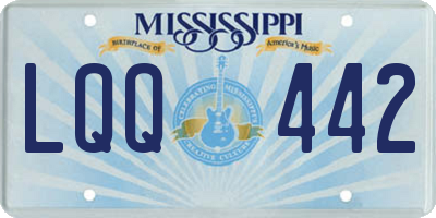 MS license plate LQQ442