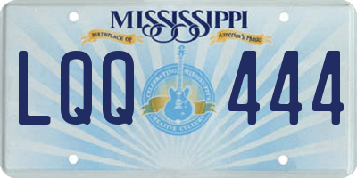 MS license plate LQQ444