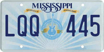 MS license plate LQQ445