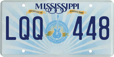 MS license plate LQQ448