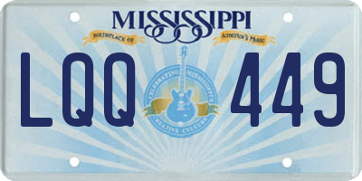 MS license plate LQQ449