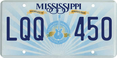 MS license plate LQQ450