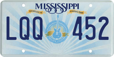 MS license plate LQQ452