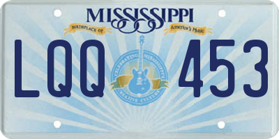 MS license plate LQQ453